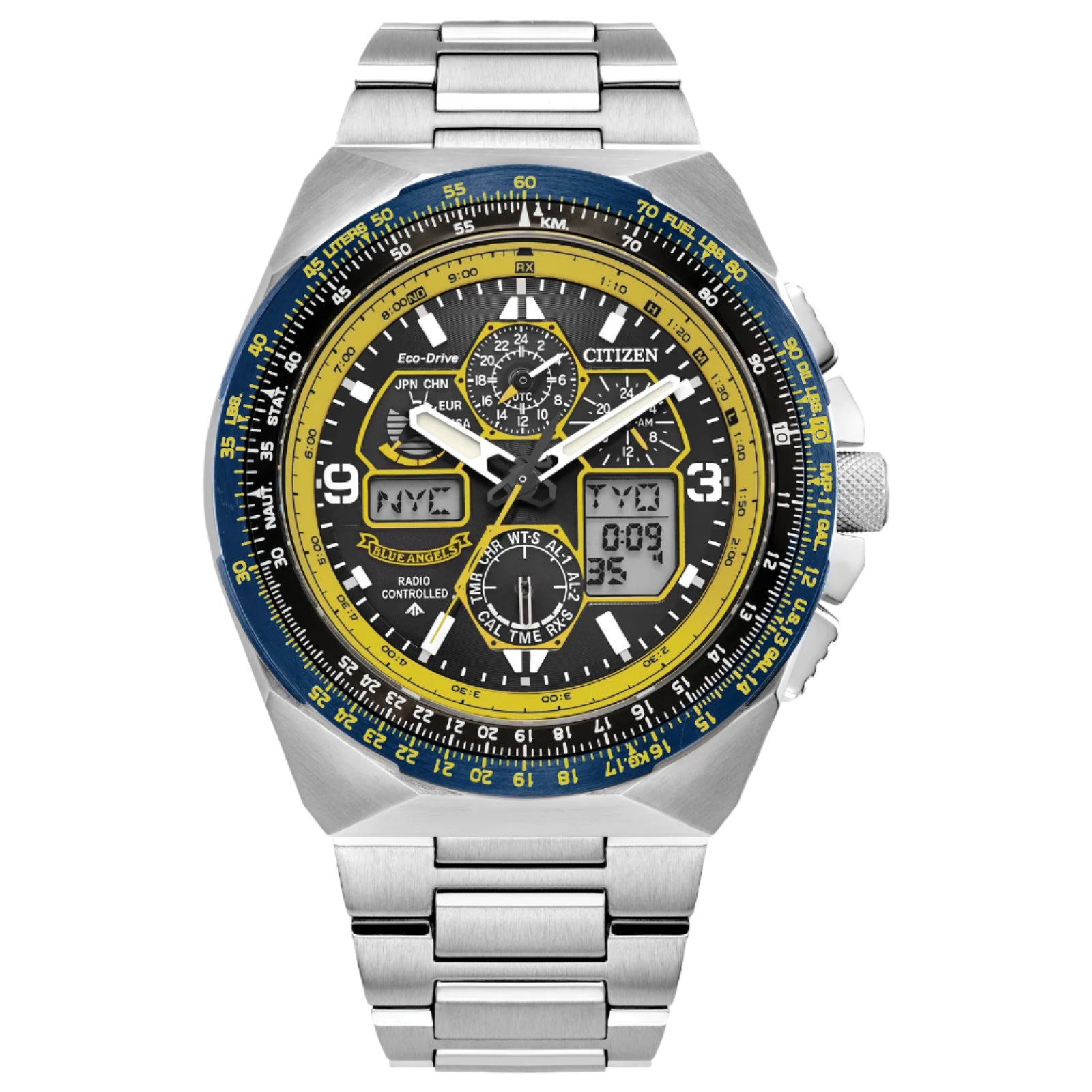 Citizen Men's Promaster Skyhawk A-T Watch - Silver -Tone Stainless Steel Bracelet