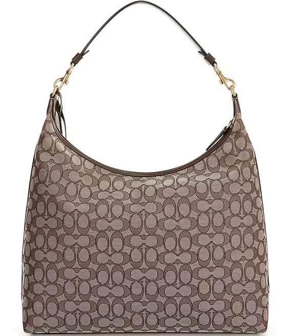 Coach Signature Textile Jacquard Juliet 38 Shoulder Handbag