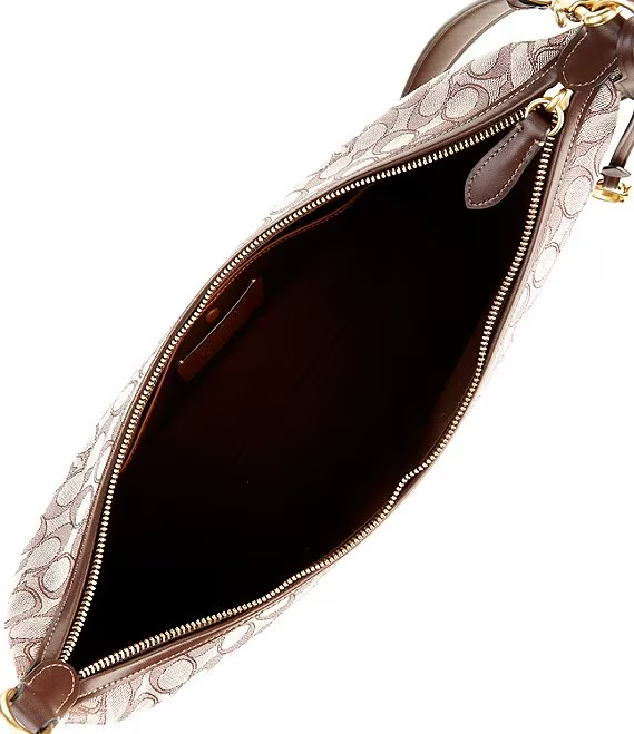 Coach Signature Textile Jacquard Juliet 38 Shoulder Handbag