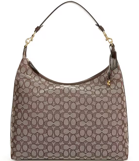 Coach Signature Textile Jacquard Juliet 38 Shoulder Handbag