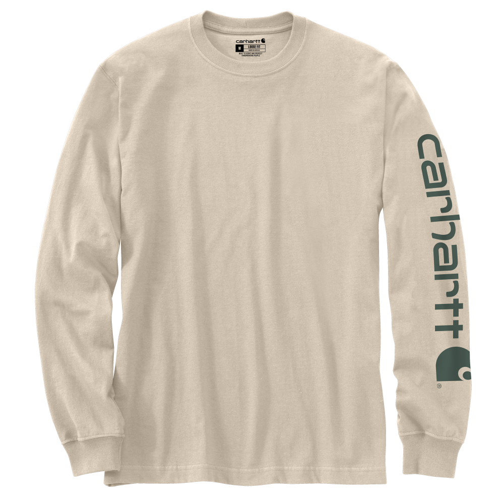 Carhartt Mens Loose Fit Heavyweight Graphic Long Sleeve T-Shirt