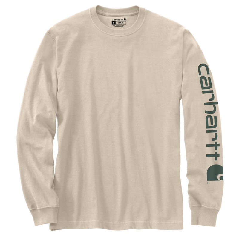 Carhartt Mens Loose Fit Heavyweight Graphic Long Sleeve T-Shirt