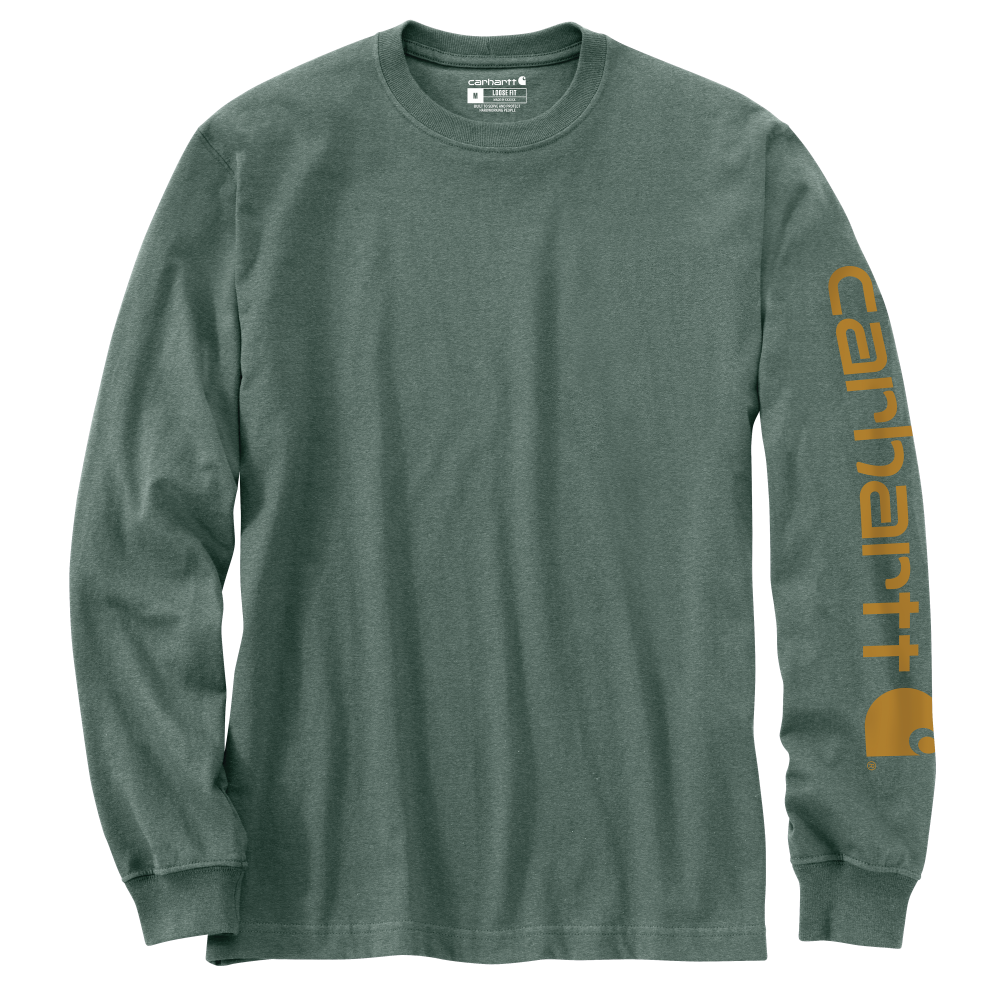 Carhartt Mens Loose Fit Heavyweight Graphic Long Sleeve T-Shirt