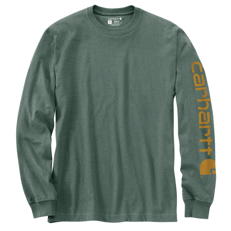 Carhartt Mens Loose Fit Heavyweight Graphic Long Sleeve T-Shirt