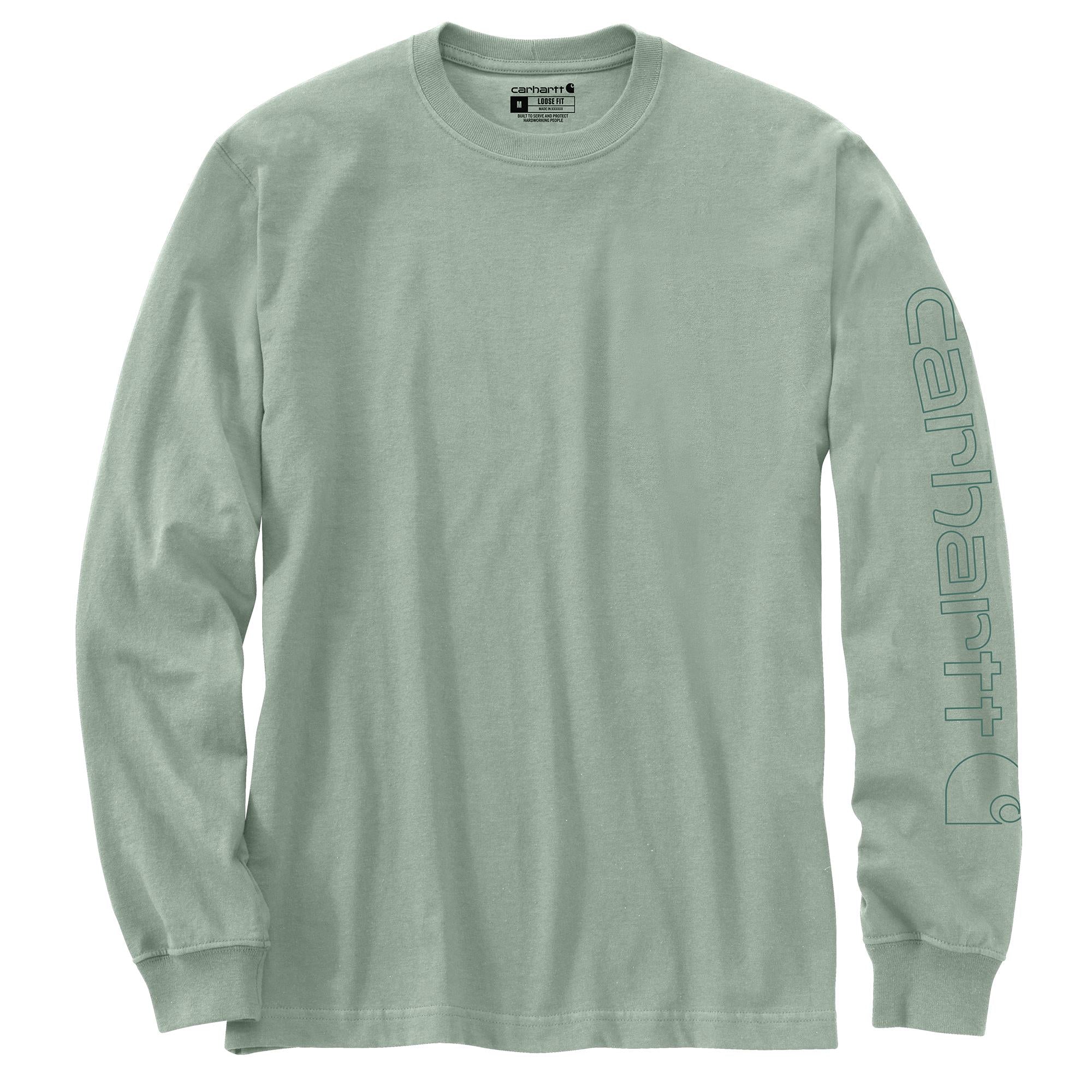 carhartt Loose Fit Heavyweight Long Sleeve Logo T-Shirt