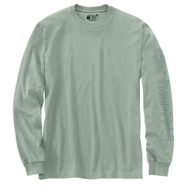 carhartt Loose Fit Heavyweight Long Sleeve Logo T-Shirt