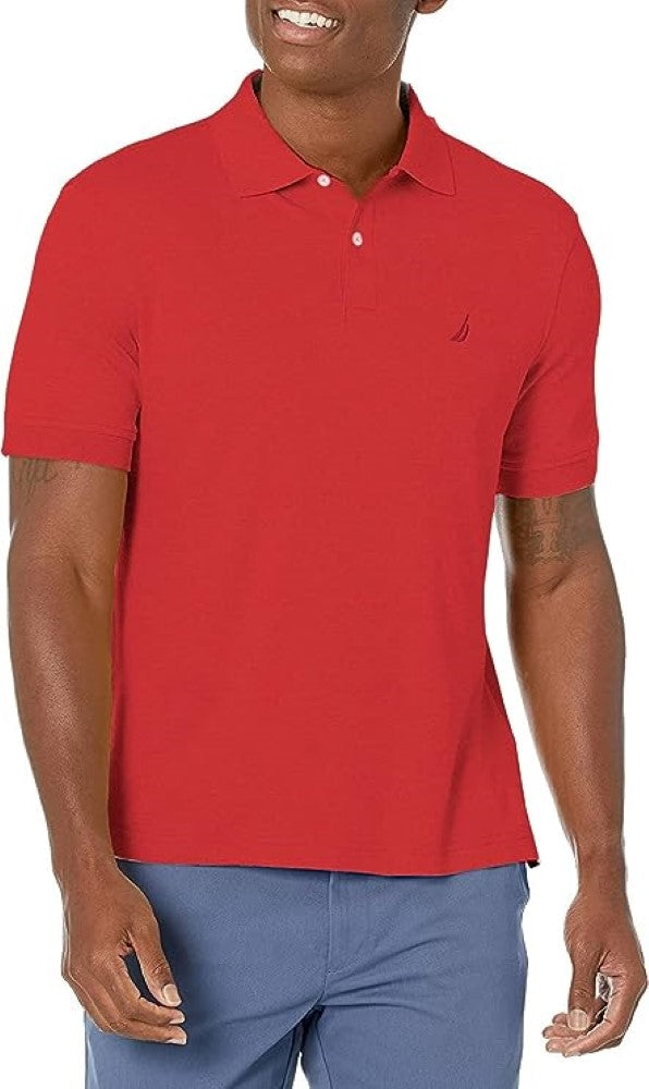 Nautica Mens Classic Fit Interlock Polo T-Shirt
