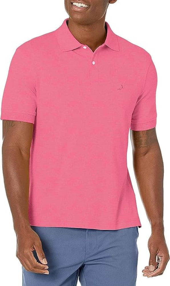 Nautica Mens Classic Fit Interlock Polo T-Shirt