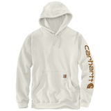 Carhartt Mens Midweight Signature Sleeve Logo Fleece Pullover Hoodie