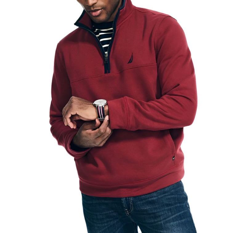 Nautica Mens Quarter-Zip Sweater – ShopCGX