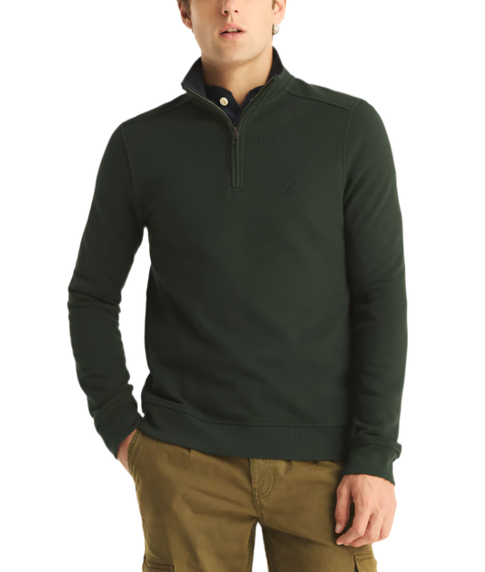 Nautica Mens 1/4 Zip Sweatshirt