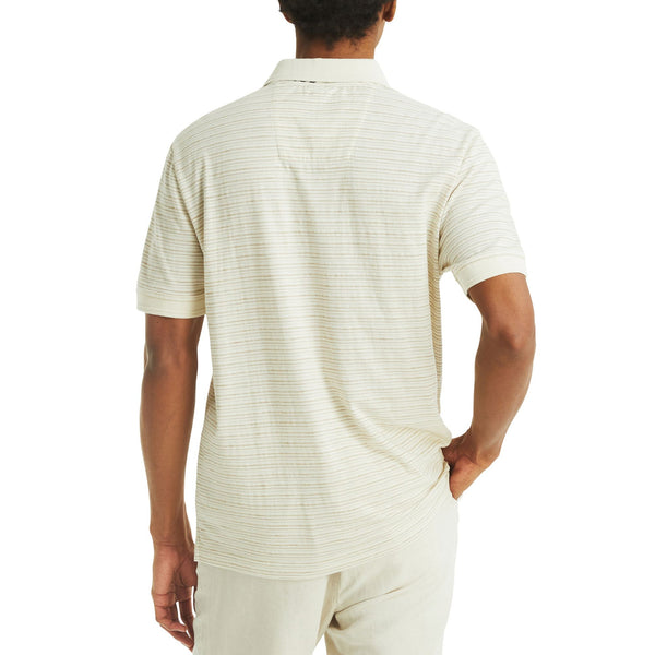 Nautica Mens Stripe Short Sleeve Polo