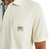 Nautica Mens Stripe Short Sleeve Polo