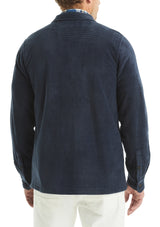 Nautica Mens Nautex Printed Micro Polar Fleece Long Sleeve Shirt