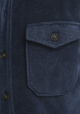 Nautica Mens Nautex Printed Micro Polar Fleece Long Sleeve Shirt