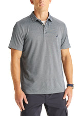 Nautica Mens Striped Golf Short Sleeve Polo Shirt