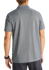 Nautica Mens Striped Golf Short Sleeve Polo Shirt