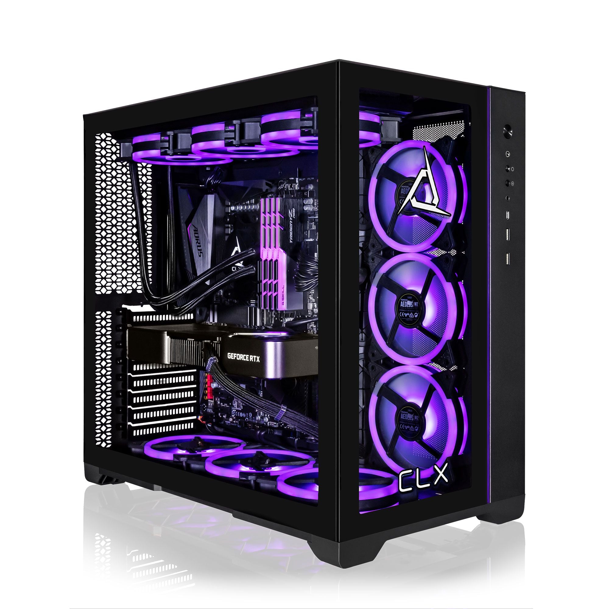 CLX SET Gaming Desktop Liquid Cooled AMD Ryzen 9 7950X3D 4.2GHz 16-Core Processor, 64GB DDR5-5600 Memory, GeForce RTX 4090 24GB GDDR6X Graphics, 2TB NVMe M.2 SSD, 6TB HDD, WiFi, Windows 11 Home