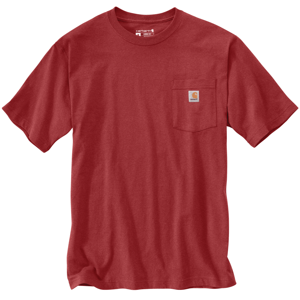 Carhartt Mens Loose Fit Heavyweight Short Sleeve Pocket T