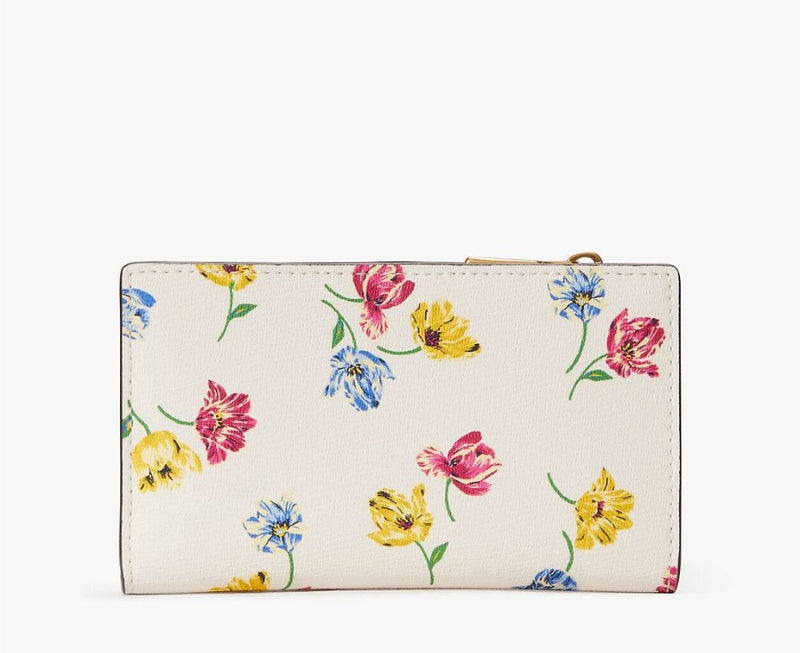 Kate Spade Morgan Tulip Toss Small Slim Bifold Wallet