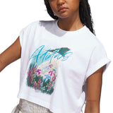 adidas Womens Summer Romance Graphic Short Sleeve T-Shirt