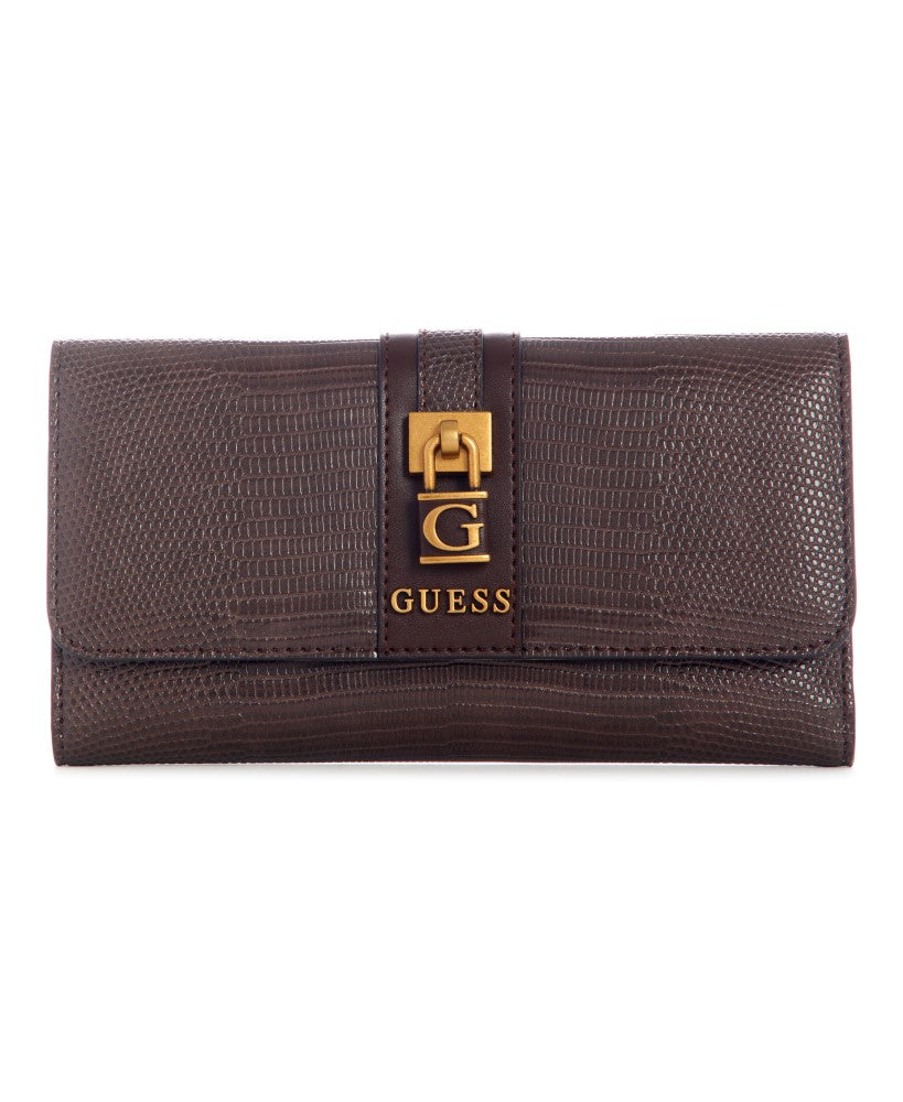 長財布 you a use Roto wallet (Croc brown) you a use Roto wallet (Croc brown) (you a use/長財布