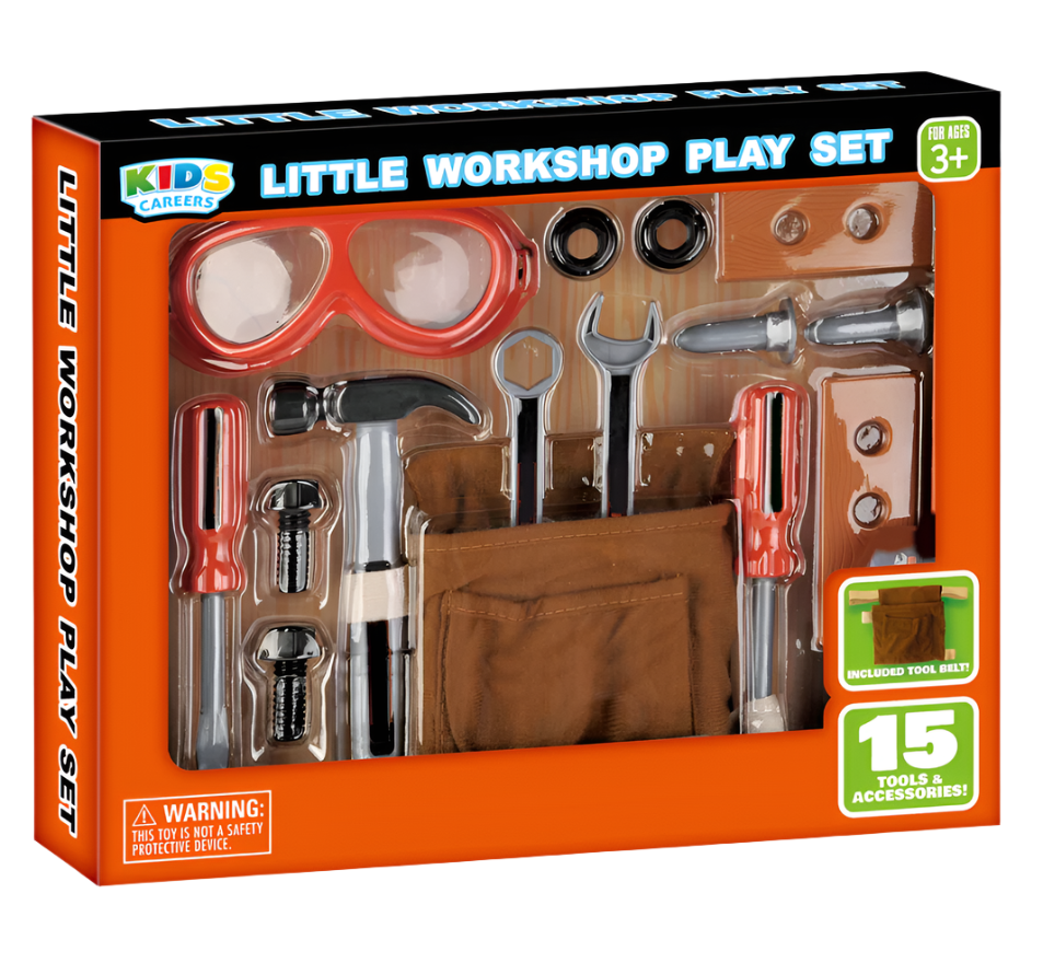 Kids Careers 15-Piece Little Workshop Tool Play Set