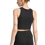 adidas Womens Essentials 3-Stripe Padded Tank Top