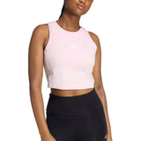 adidas Womens Essentials 3-Stripe Padded Tank Top
