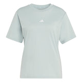 adidas Womens Essentials Small Logo Cotton Short Sleeve T-Shirt