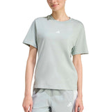 adidas Womens Essentials Small Logo Cotton Short Sleeve T-Shirt