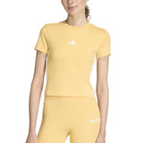 adidas Womens Essentials 3-Stripe Slim Baby T-Shirt
