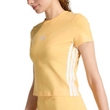 adidas Womens Essentials 3-Stripe Slim Baby T-Shirt