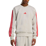 adidas Mens Essentials 3-Stripes Fleece Sweatshirt