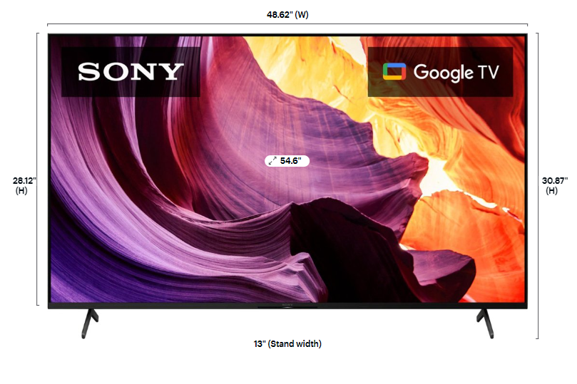 Sony 55" Class X80K Series LED 4K HDR Smart Google TV