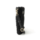 Kedzie Vegan Sherpa Smartphone Crossbody Handbag