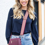 Kedzie Embroidered Interchangeable Bag Strap