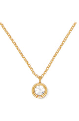 Kate Spade Set In Stone Mini Pendant Gold Necklace