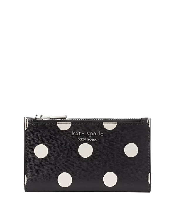 Kate Spade Morgan Sunshine Dot Small Slim Bifold Wallet