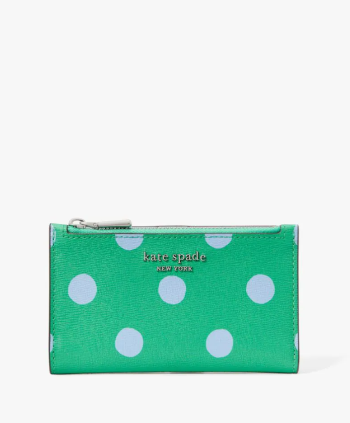 Kate Spade Morgan Sunshine Dot Small Slim Bifold Wallet