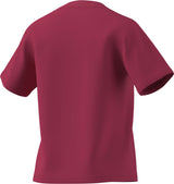 adidas Womens Essentials Small Logo Cotton Short Sleeve T-Shirt