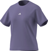 adidas Womens Essentials Small Logo Cotton Short Sleeve T-Shirt