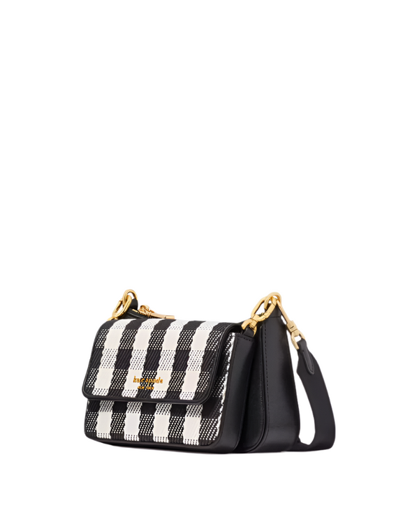 Kate Spade Double Up Gingham Field Crossbody Handbag