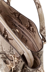 GUESS Yvonne Animalier Print Satchel Handbag