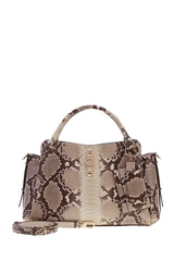 GUESS Yvonne Animalier Print Satchel Handbag