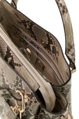 GUESS Yvonne Animalier Print Satchel Handbag