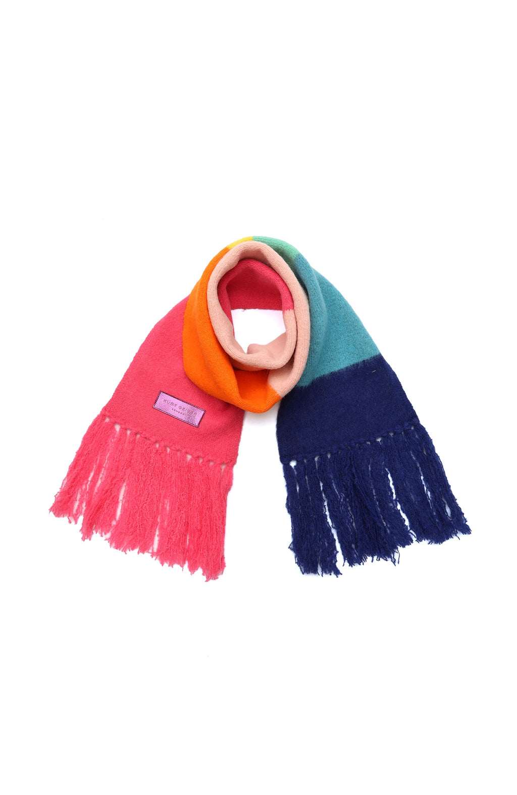 Kurt Geiger Fuzzy Striped Long Scarf – ShopCGX