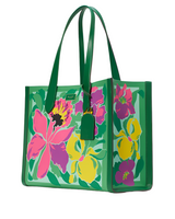 Kate Spade Manhattan Orchid Bloom Canvas Tote Handbag