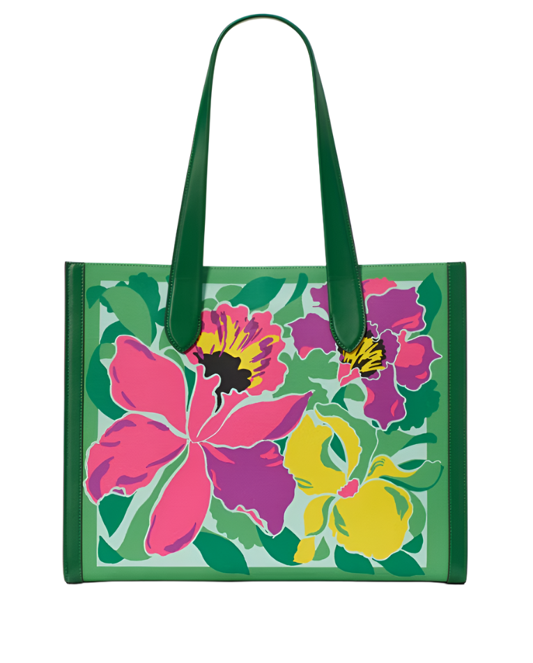 Kate Spade Manhattan Orchid Bloom Canvas Tote Handbag – ShopCGX