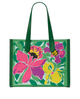 Kate Spade Manhattan Orchid Bloom Canvas Tote Handbag